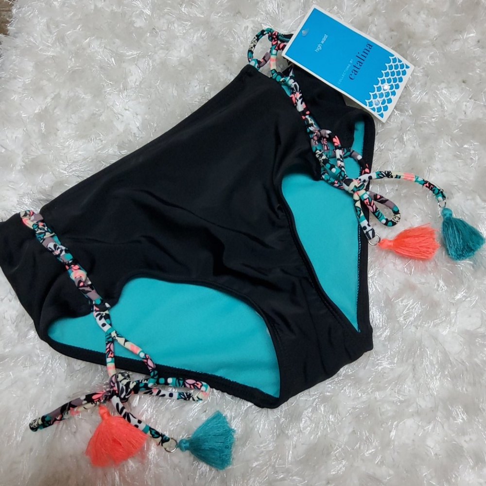 Nwt Catalina bikini bottom size 3-5 high waist
